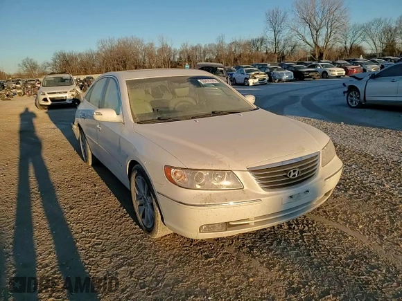2009 Hyundai Azera Limited z VIN KMHFC46F09A372929, wystawiony jako Copart lot #88455705 z przebiegiem 111 222 mil mil oraz Szkoda całkowita • Salvage title. Historia ofert i sprzedaży dostępna na DreamBid. Obrazek 10.