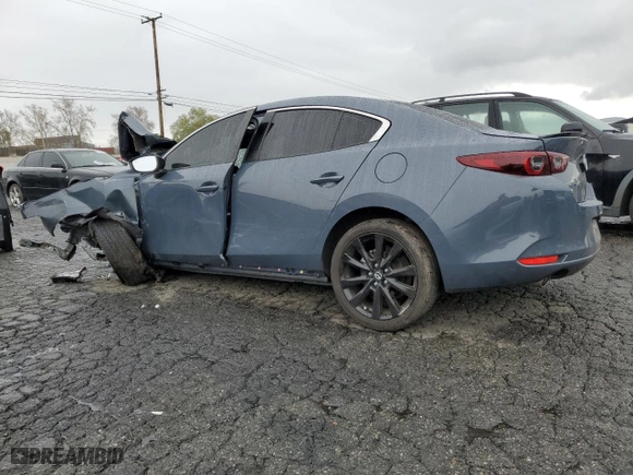 2022 Mazda Mazda3 Sedan Carbon Edition with VIN JM1BPACLXN1507599, listed as a Copart auction lot 48744595 with 24,455 mi miles and Salvage Title. Bid and sale history available at carsss.com. Image 2.