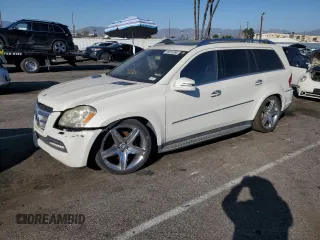 2012 Mercedes-Benz GL-Class GL 550 with VIN 4JGBF8GE7CA768043, listed as a Copart auction lot 46857355 with 117,696 mi miles and Clean Title. Bid and sale history available at carsss.com. Image 1.