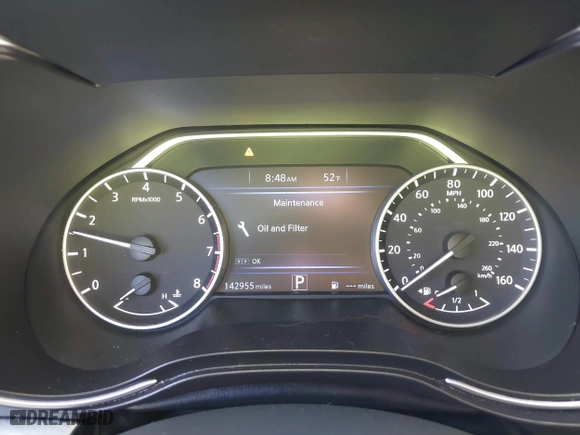 2018 Nissan Maxima SL with VIN 1N4AA6AP0JC363808, listed as a IAAI auction lot 41231430 with 142,955 mi miles. Bid and sale history available at carsss.com. Image 7.