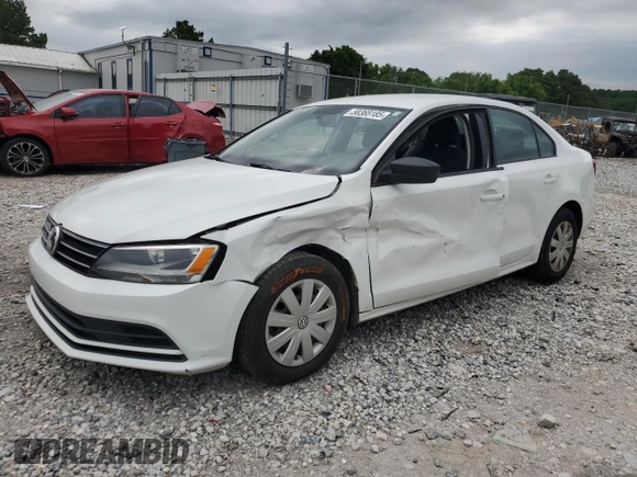 2015 Volkswagen Jetta S with VIN 3VW2K7AJ0FM400517, listed as a Copart auction lot 58368185 with 88,470 mi miles and Salvage title. Bid and sale history available at DreamBid. Image 1.