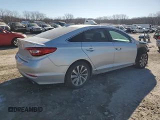 2017 Hyundai Sonata Sport with VIN 5NPE34AF5HH523696, listed as a Copart auction lot 42559145 with 96,839 mi miles and Salvage Title. Bid and sale history available at carsss.com. Image 3.