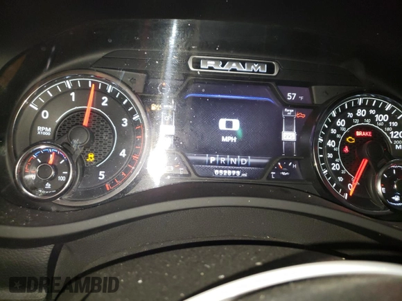 2021 Ram 2500 Laramie with VIN 3C6UR5FL1MG570734, listed as a Copart auction lot 53580205 with 52,873 mi miles and Salvage title. Bid and sale history available at DreamBid. Image 9.