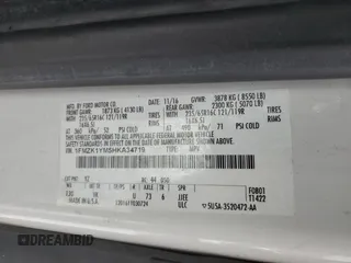 2017 Ford Transit XL with VIN 1FMZK1YM5HKA34719, listed as a Copart auction lot 45694555 with 41,359 mi miles and Salvage title. Bid and sale history available at DreamBid. Image 13.