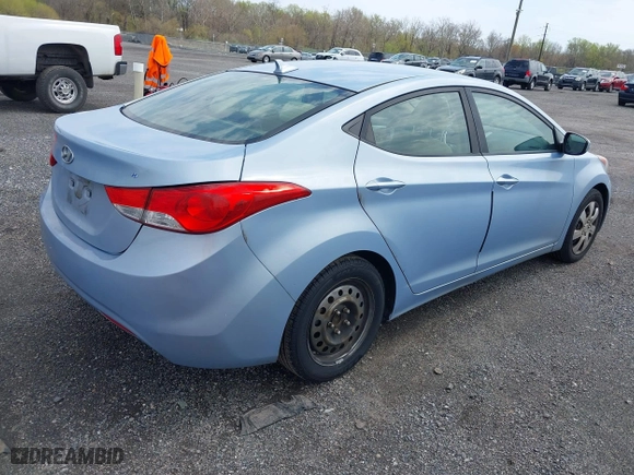2012 Hyundai Elantra GLS with VIN KMHDH4AEXCU470914, listed as a IAAI auction lot 42016849 with 202,272 mi miles. Bid and sale history available at carsss.com. Image 4.