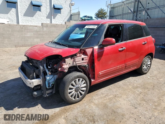 2014 FIAT 500L Easy z VIN ZFBCFABH4EZ019483, wystawiony jako Copart lot #51811735 z przebiegiem 104 801 mil mil oraz Szkoda całkowita • Salvage title. Historia ofert i sprzedaży dostępna na DreamBid. Obrazek 1.