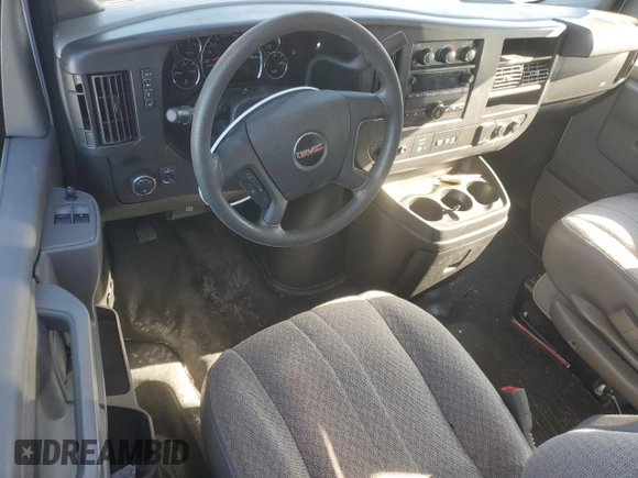 2019 GMC Savana Cargo Van with VIN 1GTW7AFP6K1216710, listed as a Copart auction lot 86695534 with 74,555 mi miles and Salvage Title. Bid and sale history available at carsss.com. Image 8.