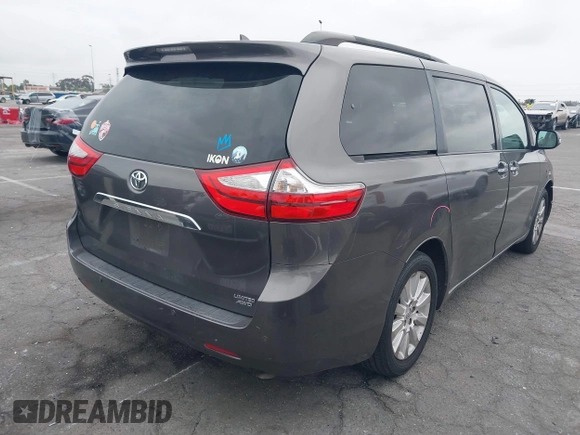 2015 Toyota Sienna Limited with VIN 5TDDK3DC4FS097372, listed as a IAAI auction lot 42204810 with 106,759 mi miles and . Bid and sale history available at DreamBid. Image 4.