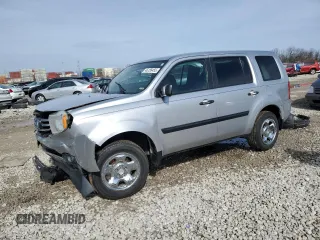 2015 Honda Pilot LX with VIN 5FNYF4H29FB023348, listed as a Copart auction lot 46155455 with 0 mi miles and Salvage Title. Bid and sale history available at carsss.com. Image 1.