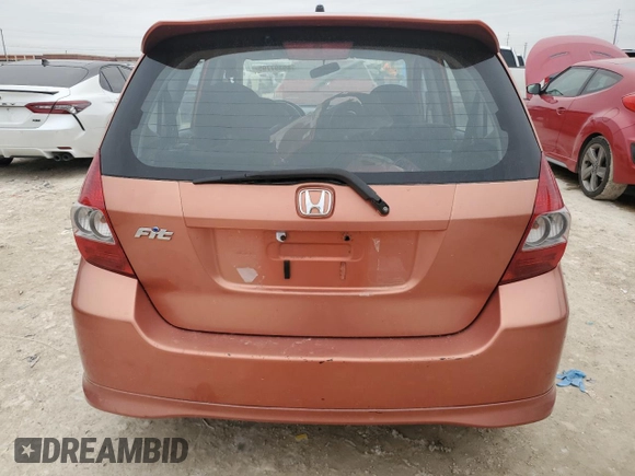 2007 Honda Fit Sport with VIN JHMGD38657S055456, listed as a Copart auction lot 89397795 with 249,679 mi miles and Salvage Title. Bid and sale history available at carsss.com. Image 6.