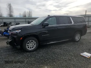 2023 Chevrolet Suburban LT with VIN 1GNSCCKD3PR125671, listed as a Copart auction lot 46734575 with 158,217 mi miles and Salvage Title. Bid and sale history available at DreamBid. Image 1.