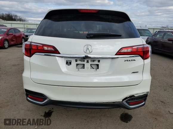 2017 Acura RDX w/Technology Pkg with VIN 5J8TB4H58HL016182, listed as a Copart auction lot 47337224 with 24,454 mi miles. Bid and sale history available at carsss.com. Image 6.