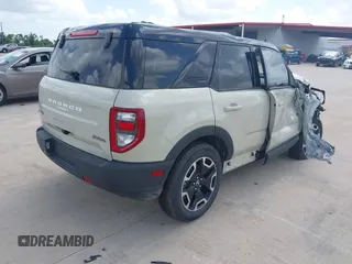 2024 Ford Bronco Sport Outer Banks with VIN 3FMCR9C61RRF50842, listed as a IAAI auction lot 42496366 with 2,662 mi miles and . Bid and sale history available at DreamBid. Image 4.