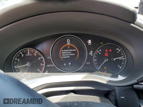 2023 Mazda CX-30 S Carbon Edition with VIN 3MVDMBCM1PM524019, listed as a Copart auction lot 57079355 with 46,737 mi miles and Salvage title. Bid and sale history available at DreamBid. Image 9.