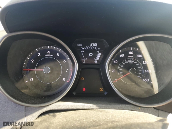 2013 Hyundai Elantra Limited with VIN 5NPDH4AE3DH430190, listed as a Copart auction lot 52144215 with 209,046 mi miles and Salvage Title. Bid and sale history available at carsss.com. Image 9.