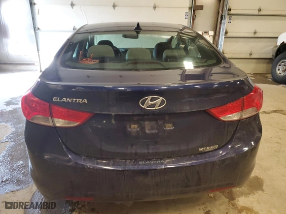 2013 Hyundai Elantra GLS PZEV with VIN 5NPDH4AE6DH276901, listed as a Copart auction lot 47919095 with 146,870 mi miles and Non Repairable. Bid and sale history available at carsss.com. Image 6.