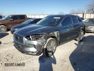 2024 Infiniti QX50 Luxe with VIN 3PCAJ5BA5RF106415, listed as a Copart auction lot 43395655 with 7,631 mi miles and Salvage Title. Bid and sale history available at DreamBid. Image 1.
