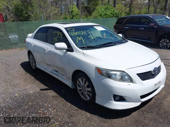 2009 Toyota Corolla with VIN 2T1BU40E49C157663, listed as a IAAI auction lot 42059139 with 135,685 mi miles. Bid and sale history available at carsss.com. Image 6.
