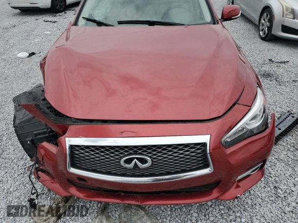 2016 Infiniti Q50 Premium with VIN JN1EV7AP8GM302802, listed as a Copart auction lot 88995315 with Not provided miles and Salvage title. Bid and sale history available at DreamBid. Image 12.