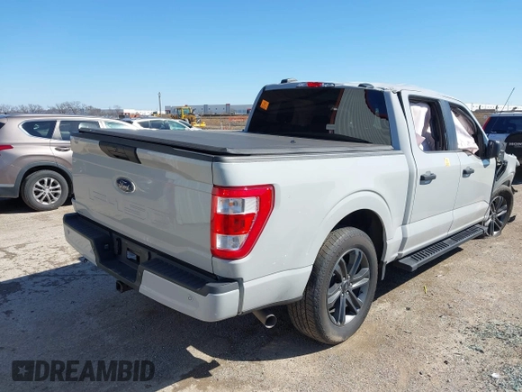 2023 Ford F-150 XL with VIN 1FTEW1C56PKE37212, listed as a IAAI auction lot 41752527 with 1 mi miles. Bid and sale history available at carsss.com. Image 4.