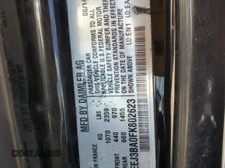 2015 Smart fortwo Passion with VIN WMEEJ3BA0FK802623, listed as a Copart auction lot 55082215 with Not Provided miles and Clean Title. Bid and sale history available at DreamBid. Image 12.