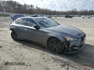 2020 Infiniti Q50 3.0t SPORT with VIN JN1EV7AP1LM205936, listed as a Copart auction lot 86048344 with 75,900 mi miles and Salvage Title. Bid and sale history available at carsss.com. Image 4.