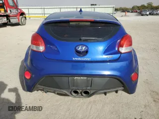2014 Hyundai Veloster Turbo with VIN KMHTC6AE8EU201724, listed as a Copart auction lot 77487444 with 163,334 mi miles and Salvage Title. Bid and sale history available at carsss.com. Image 6.