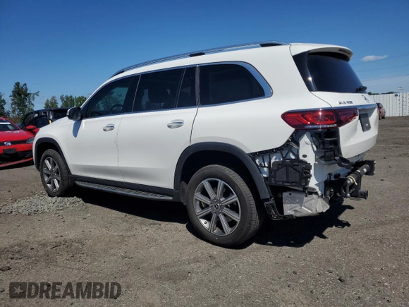 2020 Mercedes-Benz GLS 450 with VIN 4JGFF5KE4LA214885, listed as a Copart auction lot 54007984 with 27,719 mi miles and Salvage Title. Bid and sale history available at DreamBid. Image 2.