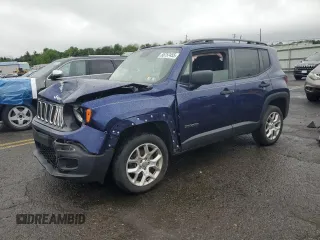2018 Jeep Renegade Sport z VIN ZACCJBAB9JPJ54186, wystawiony jako Copart lot #55757455 z przebiegiem 98 520 mil mil oraz Szkoda całkowita • Salvage title. Historia ofert i sprzedaży dostępna na DreamBid. Obrazek 1.