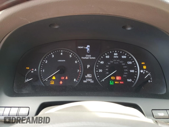 2016 Lexus LS 460 L with VIN JTHGL5EF0G5056502, listed as a Copart auction lot 53759455 with 77,031 mi miles and Salvage title. Bid and sale history available at DreamBid. Image 9.