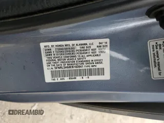 2014 Honda Odyssey EX-L with VIN 5FNRL5H68EB103941, listed as a Copart auction lot 60715095 with 109,013 mi miles and Salvage title. Bid and sale history available at DreamBid. Image 13.