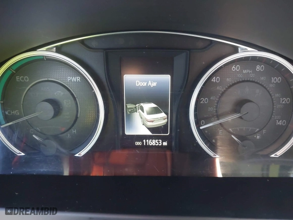 2015 Toyota Camry Hybrid LE with VIN 4T1BD1FK5FU161257, listed as a IAAI auction lot 41759927 with 116,853 mi miles. Bid and sale history available at carsss.com. Image 7.