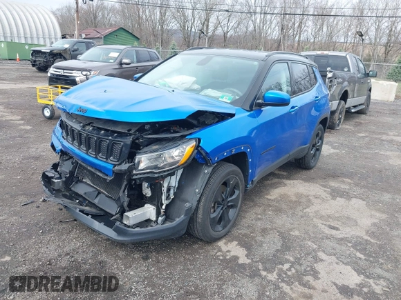 2018 Jeep Compass Altitude with VIN 3C4NJDBBXJT453197, listed as a IAAI auction lot 41955264 with 44,014 mi miles and . Bid and sale history available at carsss.com. Image 17.
