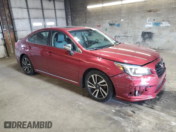 2019 Subaru Legacy Sport with VIN 4S3BNAS67K3008146, listed as a Copart auction lot 48481935 with 44,237 mi miles and Salvage Title. Bid and sale history available at carsss.com. Image 4.