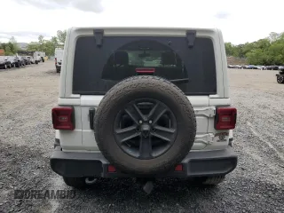 2021 Jeep Wrangler Unlimited Sahara with VIN 1C4HJXEN7MW563272, listed as a Copart auction lot 57398575 with 73,861 mi miles and Salvage title. Bid and sale history available at DreamBid. Image 6.