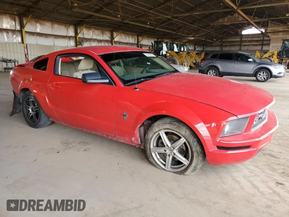 2007 Ford Mustang Deluxe with VIN 1ZVHT80N175317090, listed as a Copart auction lot 56140915 with 182,018 mi miles and Salvage title. Bid and sale history available at DreamBid. Image 4.