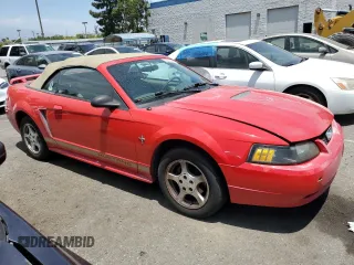 2002 Ford Mustang Deluxe z VIN 1FAFP44472F107630, wystawiony jako Copart lot #56256865 z przebiegiem 214 457 mil mil oraz Szkoda całkowita • Salvage title. Historia ofert i sprzedaży dostępna na DreamBid. Obrazek 4.