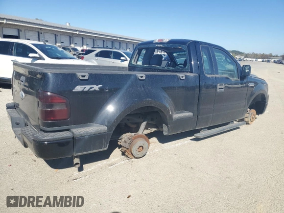 2006 Ford F-150 STX with VIN 1FTRF02216KB75195, listed as a Copart auction lot 76800104 with 171,538 mi miles and Salvage Title. Bid and sale history available at carsss.com. Image 3.