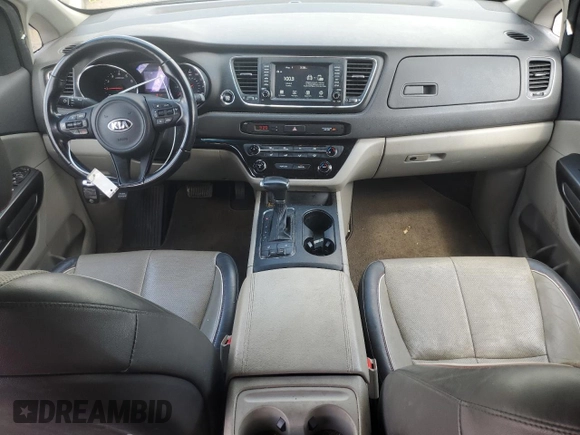 2017 Kia Sedona LX with VIN KNDMB5C17H6333432, listed as a Copart auction lot 67005714 with 91,393 mi miles and Salvage Title. Bid and sale history available at carsss.com. Image 8.