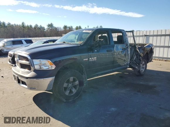 2018 Ram 1500 Tradesman with VIN 1C6RR7ST5JS190632, listed as a Copart auction lot 79933894 with 108,633 mi miles and Salvage title. Bid and sale history available at DreamBid. Image 1.