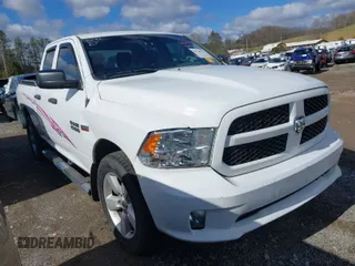 2014 Ram 1500 Express with VIN 1C6RR7FT3ES192539, listed as a IAAI auction lot 41760162 with 107,098 mi miles. Bid and sale history available at carsss.com. Image 1.