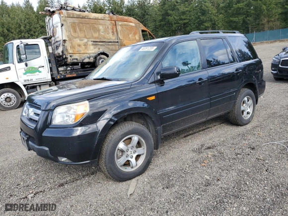 2008 Honda Pilot SE with VIN 5FNYF18368B046905, listed as a Copart auction lot 48391255 with 191,539 mi miles and Salvage Title. Bid and sale history available at carsss.com. Image 1.