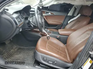 2012 Audi A6 Premium Plus with VIN WAUGGAFC6CN167050, listed as a Copart auction lot 58811945 with 108,400 mi miles and Salvage title. Bid and sale history available at DreamBid. Image 7.