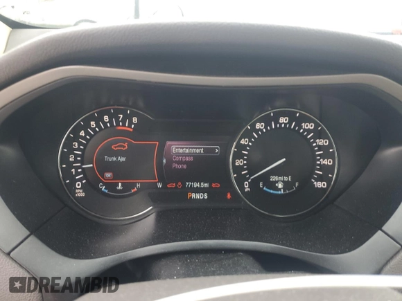 2014 Lincoln MKZ with VIN 3LN6L2J97ER817852, listed as a Copart auction lot 60980885 with 77,194 mi miles and Salvage title. Bid and sale history available at DreamBid. Image 9.