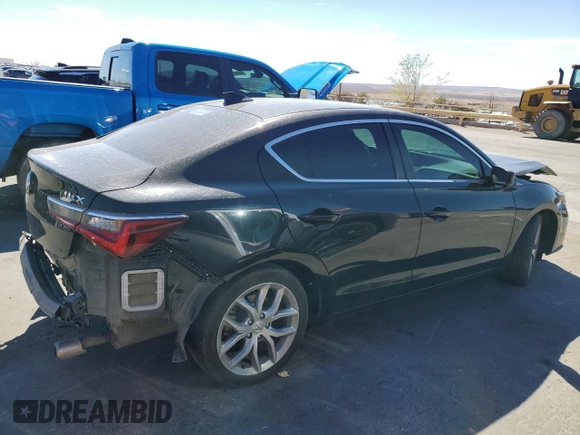 2019 Acura ILX with VIN 19UDE2F34KA009878, listed as a Copart auction lot 48361465 with 47,377 mi miles and Salvage Title. Bid and sale history available at carsss.com. Image 3.