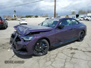 2022 BMW 2 Series M240i xDrive with VIN 3MW53CM07N8C51763, listed as a Copart auction lot 47286223 with 6,983 mi miles and . Bid and sale history available at carsss.com. Image 1.