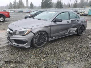 2015 Mercedes-Benz CLA 45 AMG with VIN WDDSJ5CB8FN184279, listed as a Copart auction lot 46933515 with 36,525 mi miles and Salvage Title. Bid and sale history available at DreamBid. Image 1.