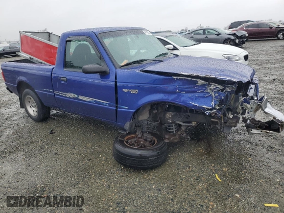 2003 Ford Ranger XL with VIN 1FTYR10U33TA19758, listed as a Copart auction lot 44189555 with 76,858 mi miles and Salvage Title. Bid and sale history available at carsss.com. Image 4.