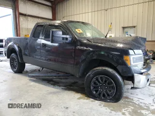 2010 Ford F-150 XL with VIN 1FTEX1E83AFA07593, listed as a Copart auction lot 51984025 with 210,405 mi miles and Salvage Title. Bid and sale history available at carsss.com. Image 4.