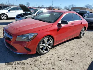 2017 Mercedes-Benz CLA with VIN WDDSJ4EB6HN436864, listed as a Copart auction lot 40863233 with 99,349 mi miles. Bid and sale history available at carsss.com. Image 1.
